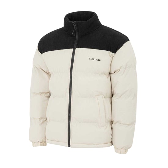 Firetrap - Steppjacke für Herren, Gesteppt, Kord (Beige) - Image 5