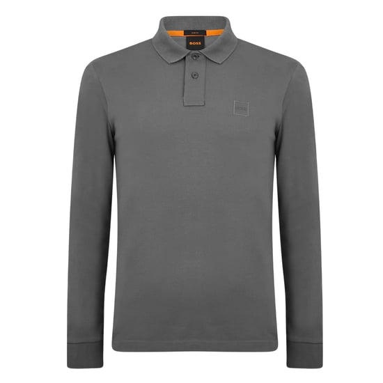 Boss - "Passerby" Poloshirt für Herren, Langärmlig (Holzkohle) - Image 2