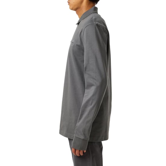 Boss - "Passerby" Poloshirt für Herren, Langärmlig (Holzkohle) - Image 4
