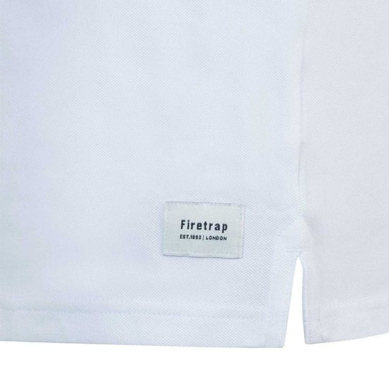 Firetrap - "Lazer" Poloshirt für Herren, Baumwolle (Weiß) - Image 3