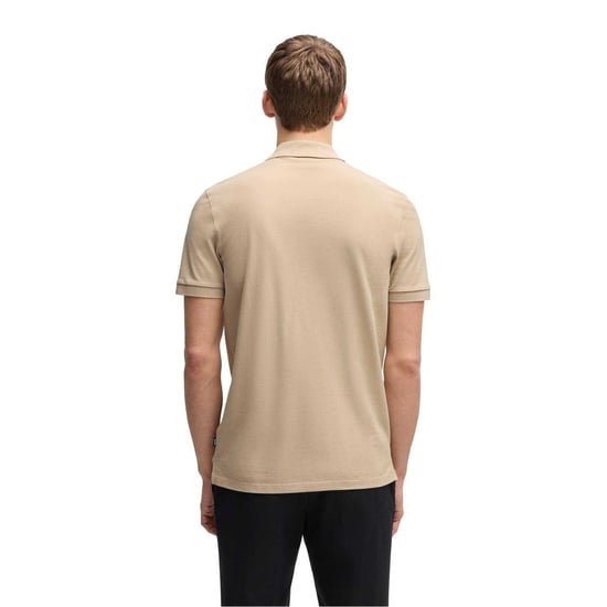 Boss - "Pallas" Poloshirt für Herren, Baumwolle (Hellbeige) - Image 2