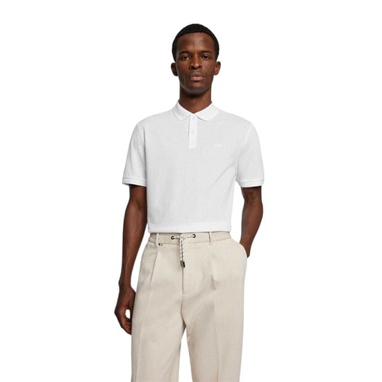Boss - "Pallas" Poloshirt für Herren, Baumwolle (Weiß) - Image 1