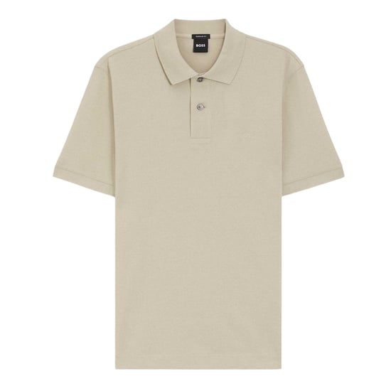Boss - "Pallas" Poloshirt für Herren, Baumwolle (Beige) - Image 1