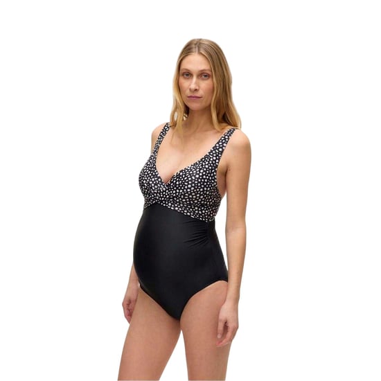 Mamalicious - Badeanzug für Damen, Stoff, Umstandskleidung (Schwarz bedruckt) - Image 3