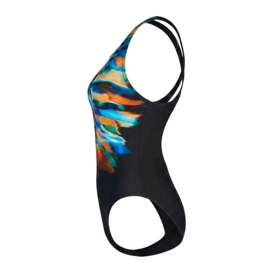 Speedo - "Placement Digital" Badeanzug für Damen (Schwarz/Bunt) - Image 2