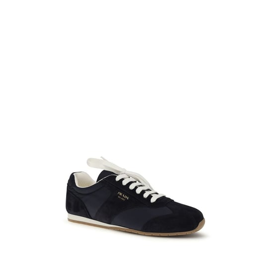 Prada Blaue Kalbsleder Bos Taurus Sportliche Sneakers - Image 2