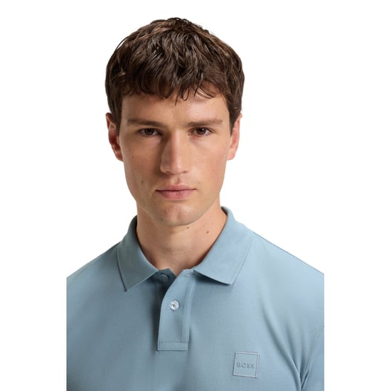 Boss - "Passerby" Poloshirt für Herren, Langärmlig (Hellblau) - Image 4
