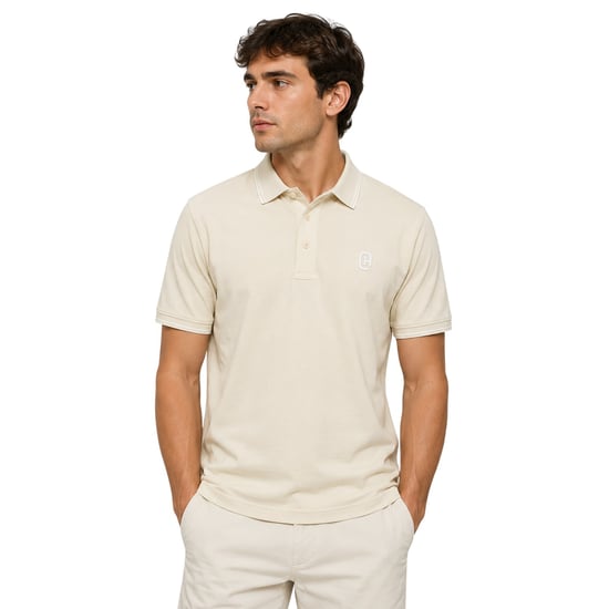 Crosshatch - "Preece" Poloshirt für Herren (Helles Steingrau) - Image 1