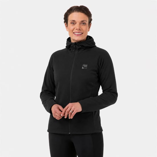 Damen Soft-Fleece Vollzip-Hoodie mit Daumen-Schlaufen für Winterwanderungen - Image 4