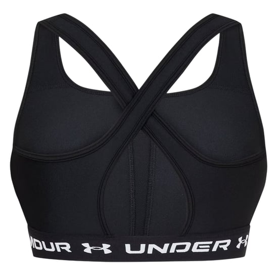 Under Armour - Sport-BH für Damen, Mittlere Belastung (Schwarz/Weiß) - Image 2