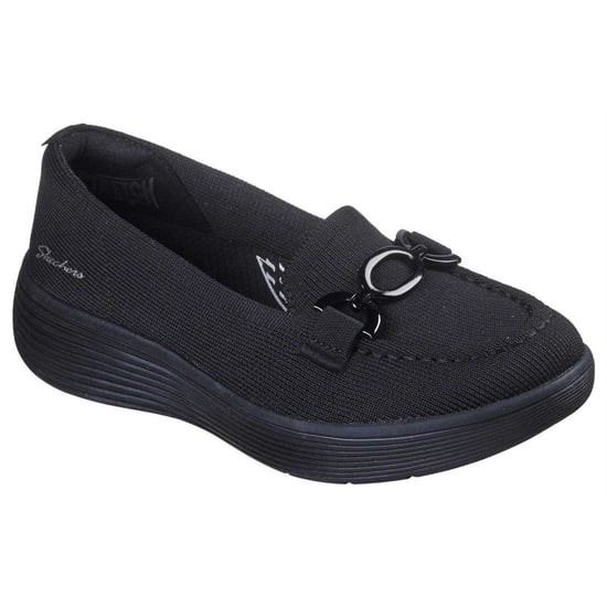 Skechers - Sneaker für Damen, Texturierter Strick, Passt über dem Spann, Plattform-Absatz (Schwarz) - Image 5