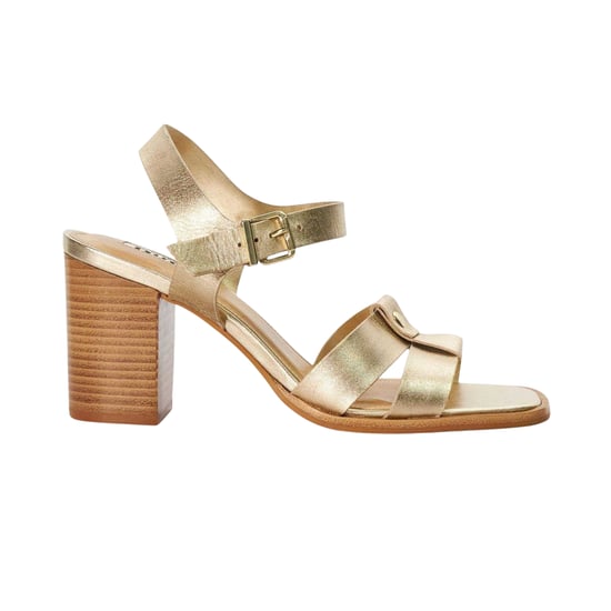 Dune London - "Jessia" Sandalen für Damen, Leder (Gold) - Image 1