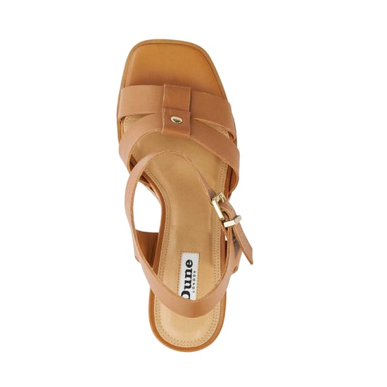Dune London - "Jessia" Sandalen für Damen, Leder (Hellbraun) - Image 3