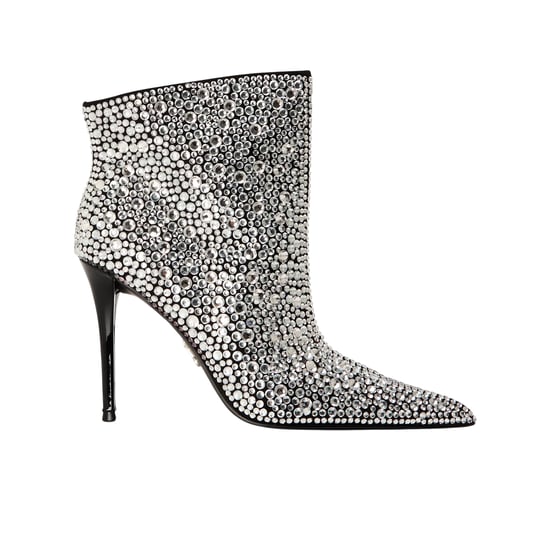 Steve Madden - "Sentinel" Strass Stiefeletten für Damen, Metallic, Hoher Pfennigabsatz (Silber) - Image 1