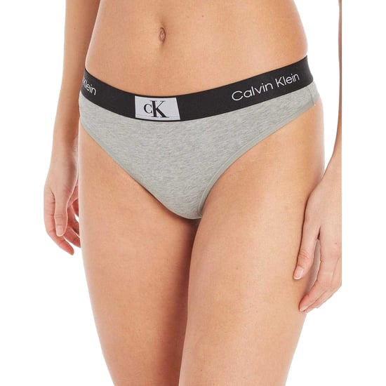 Calvin Klein - Thong für Damen, Bio-Baumwolle (Grauheide meliert) - Image 3