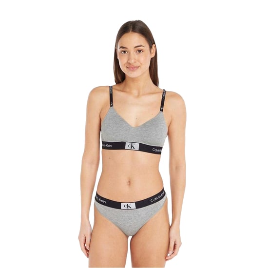 Calvin Klein - Thong für Damen, Bio-Baumwolle (Grauheide meliert) - Image 4