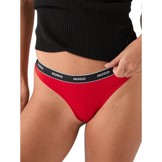 Hugo - Thong für Damen, Mittlere Bundhöhe, Regulär (Leuchtend Rot) - Image 1