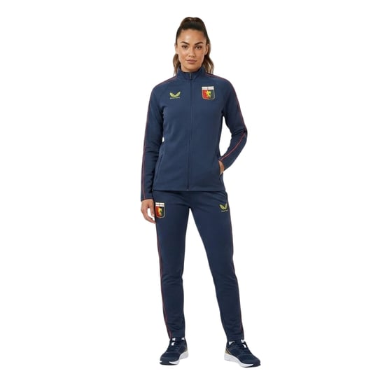 Castore - "Anthem Genoa CFC" Trainingsjacke für Damen, Durchgehender Reißverschluss (Marine) - Image 4