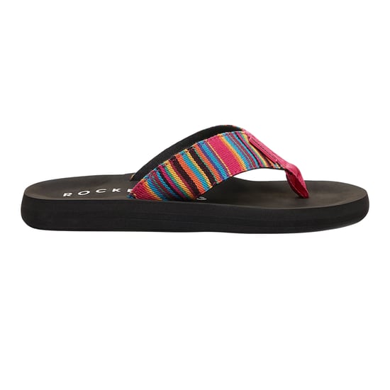 Rocket Dog - "Adios Dexter" Flipflops für Damen, Baumwolle, flach geformter Absatz (Pink) - Image 1