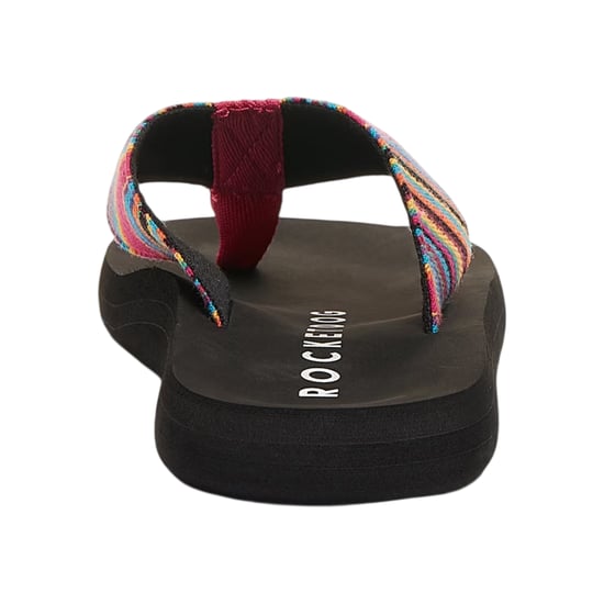 Rocket Dog - "Adios Dexter" Flipflops für Damen, Baumwolle, flach geformter Absatz (Pink) - Image 2