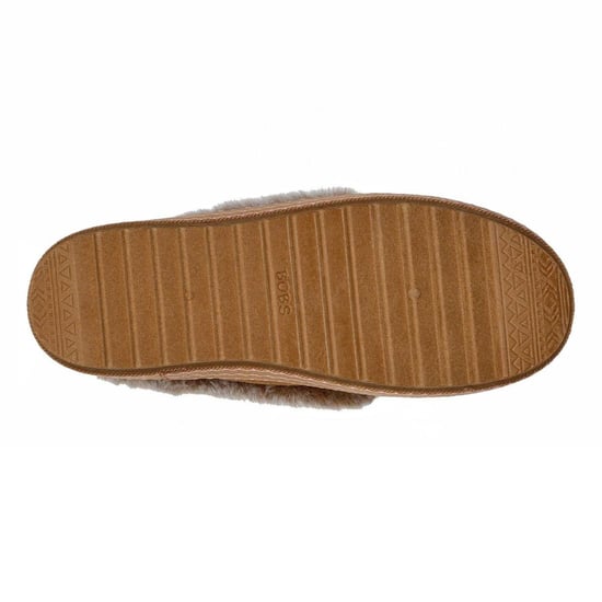 Skechers - "Cozy Kiss" Mokassin-Hausschuhe für Damen, Leder, Flach (Kastanie) - Image 4
