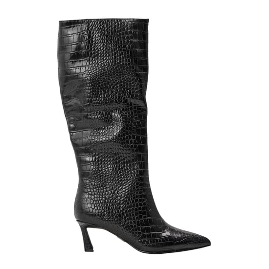 Steve Madden - "Lavan" Kniehohe Stiefel für Damen, Leder, Flare Absatz (Schwarz) - Image 1