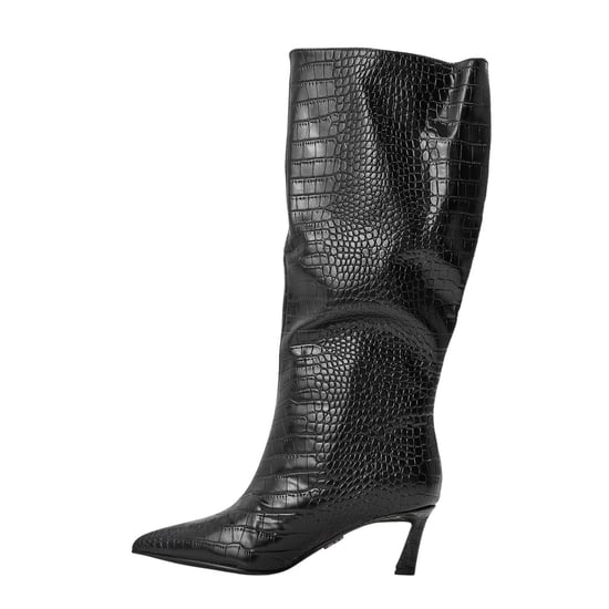 Steve Madden - "Lavan" Kniehohe Stiefel für Damen, Leder, Flare Absatz (Schwarz) - Image 2