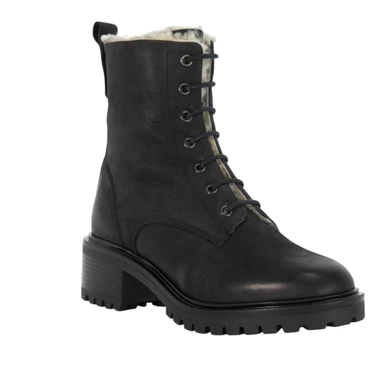 Dune London - Springerstiefel für Damen, Leder, Blockabsatz (Schwarz) - Image 4