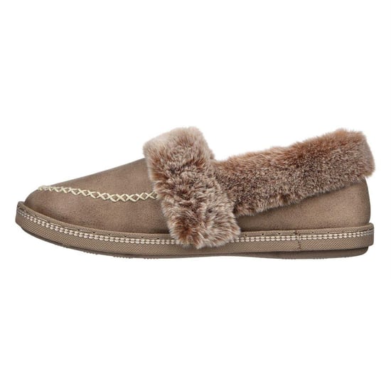 Skechers - "Cosy CampF" Hausschuhe für Damen, Leder (Braungrau) - Image 2