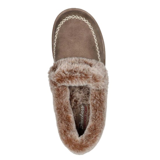 Skechers - "Cosy CampF" Hausschuhe für Damen, Leder (Braungrau) - Image 3