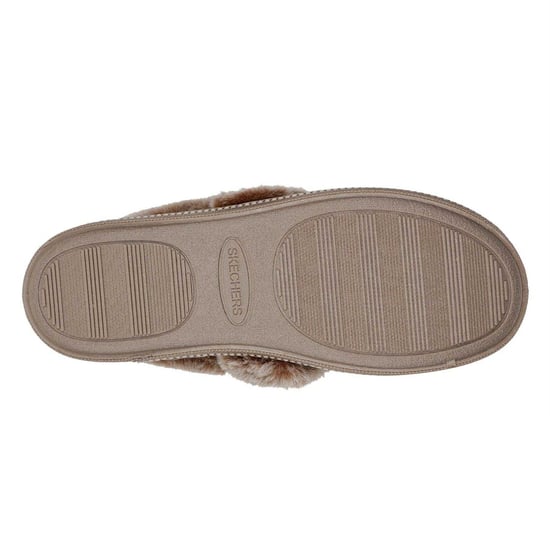 Skechers - "Cosy CampF" Hausschuhe für Damen, Leder (Braungrau) - Image 4