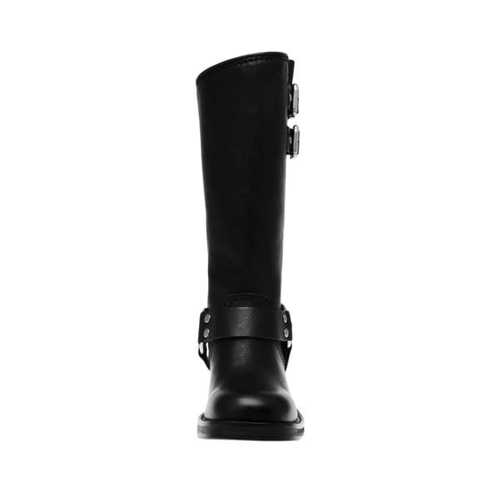 Steve Madden - "Eastern" Motorrad-Stiefel für Damen, Leder, mit Schnalle (Schwarz) - Image 5