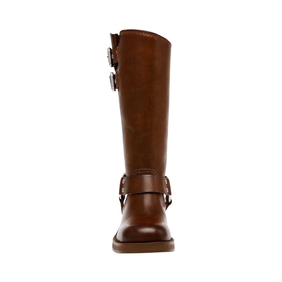 Steve Madden - "Eastern" Motorrad-Stiefel für Damen, Leder, mit Schnalle (Braun) - Image 5