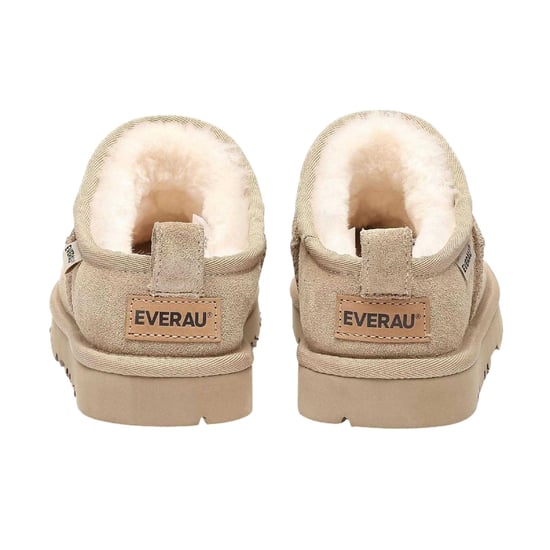 EverAu - Hausschuhe für Damen, Kuh Wildleder (Sand) - Image 2