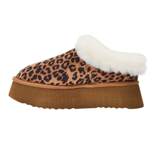 Steve Madden - "Chaplin" Leo-Muster Hausschuhe für Damen, Plattform-Absatz (Braun) - Image 2