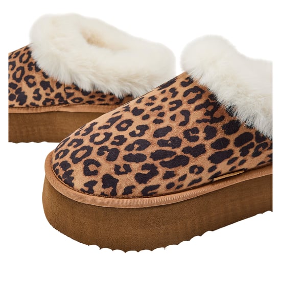 Steve Madden - "Chaplin" Leo-Muster Hausschuhe für Damen, Plattform-Absatz (Braun) - Image 4