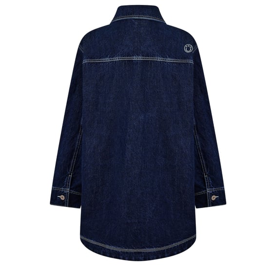Hugo - Jeansjacke für Damen, Lang geschnitten (Marine Ausgeblichen) - Image 2