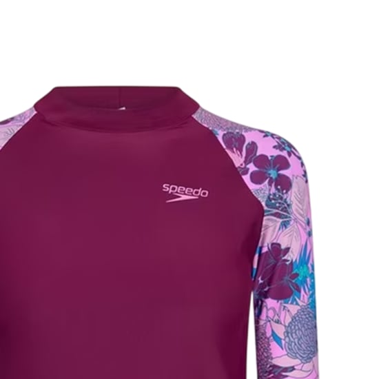 Speedo - Badeanzug für Damen, Langärmlig (Violett/Blau) - Image 3