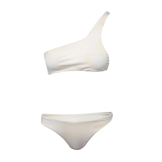 Off White - Zweiteiliger Badeanzug für Damen (Beige/Weiß) - Image 2