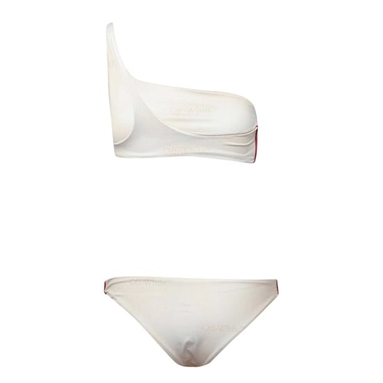 Off White - Zweiteiliger Badeanzug für Damen (Beige/Weiß) - Image 3
