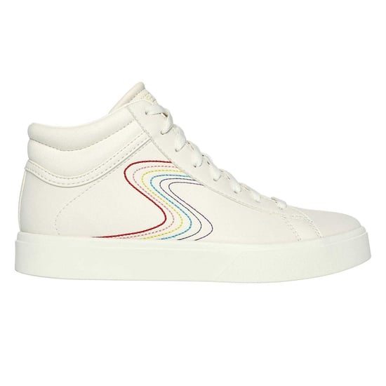 Skechers - "Edenlx Classic" Wirbel Sneaker für Kinder, Leder, Flach (Naturweiß/Bunt) - Image 1
