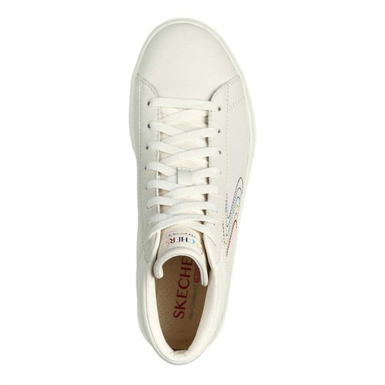 Skechers - "Edenlx Classic" Wirbel Sneaker für Kinder, Leder, Flach (Naturweiß/Bunt) - Image 2