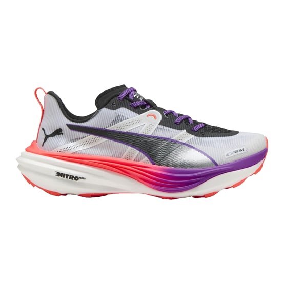Puma Deviate Nitro Elite Laufschuhe für Damen (Weiß/Glutrot) - Image 1