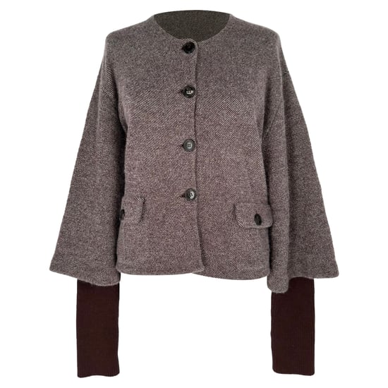 Christian Dior Strickjacke aus brauner Wolle - Image 1