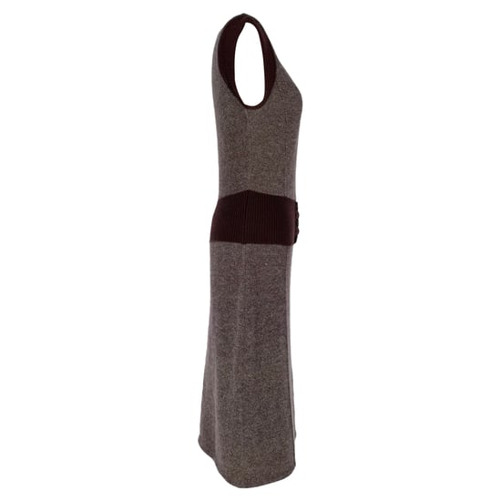 Christian Dior Strick-Midikleid aus burgunderroter Wolle - Image 2