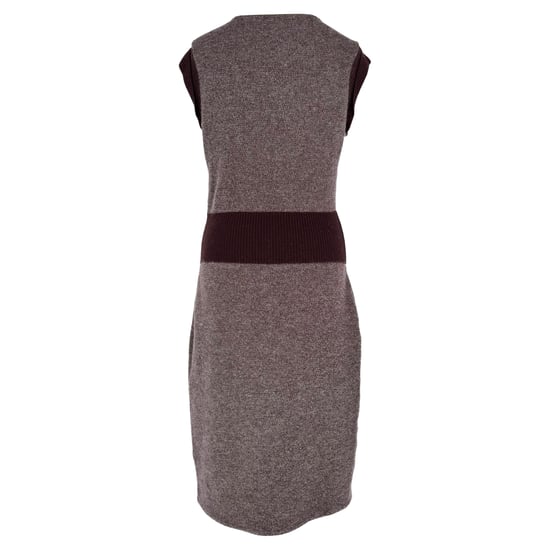 Christian Dior Strick-Midikleid aus burgunderroter Wolle - Image 3