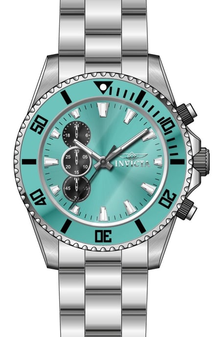 Invicta Pro Diver 51125 Herrenuhr - Quarzwerk - Edelstahl mit blauem Zifferblatt - 44 mm - Image 1