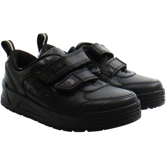 Clarks Palmer Mist Kinder Schwarz Schuhe - Image 2