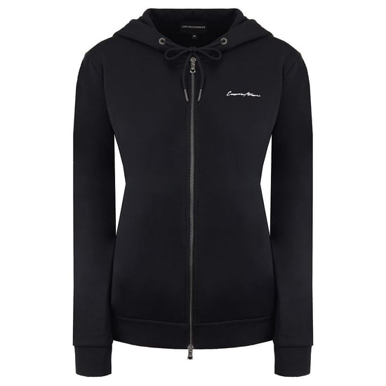 Emporio Armani Logo Damen Schwarz Trackjacke - Image 1