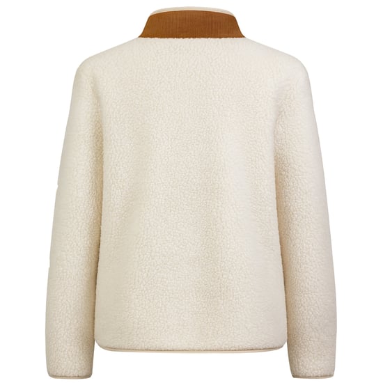 Passenger Clover Wiederverwertete Tiefe Damen Beigefarbene Sherpa Fleecejacke - Image 2